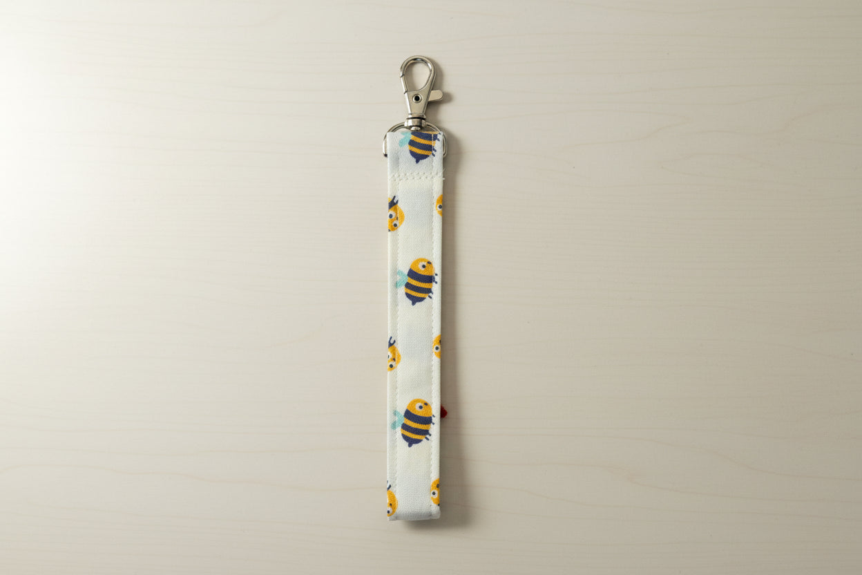 Fabric Bee Keyfobs